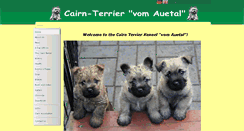 Desktop Screenshot of cairn-terrier.de