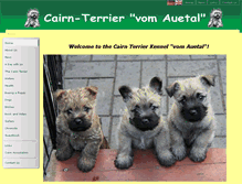 Tablet Screenshot of cairn-terrier.de